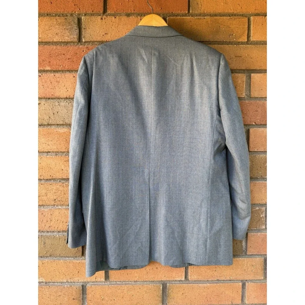 Burberry Porsum Wool Suit Formal Made USA Bullocks 70s 80s | Blue | Size Unknown